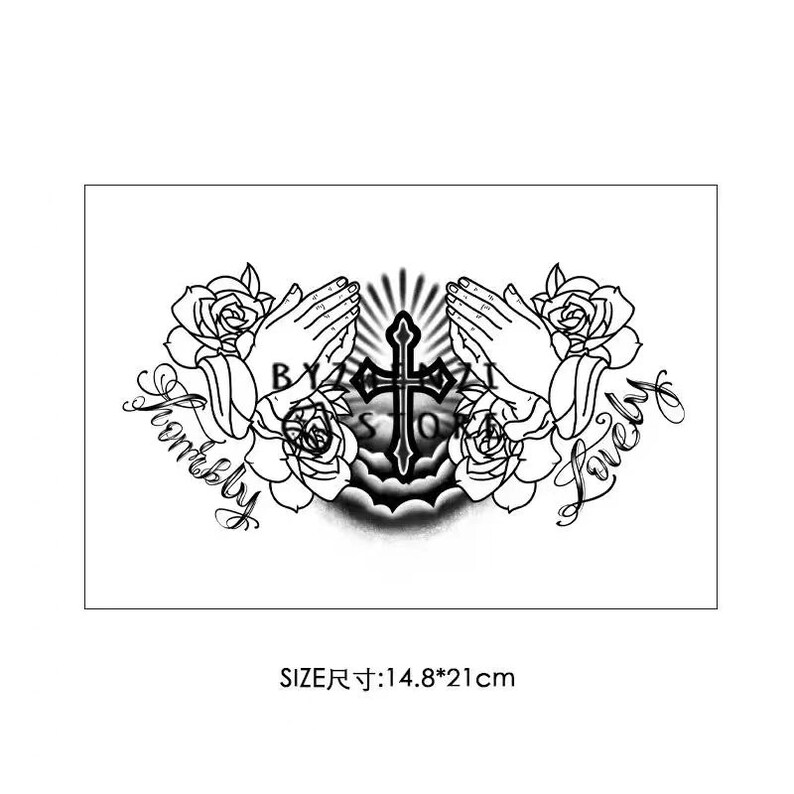 Temporary Tattoos Neck Temporary Tattoos Palm Tattoo Etsy