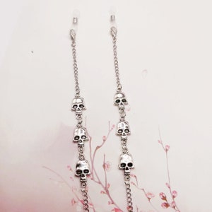 Gothic Skull Skull Glasses Hanging Chain/Metal Glasses Chain/Glasses Accessories