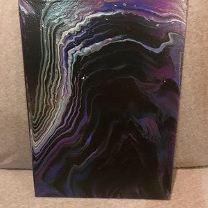 Black, Blue, and Purple waves