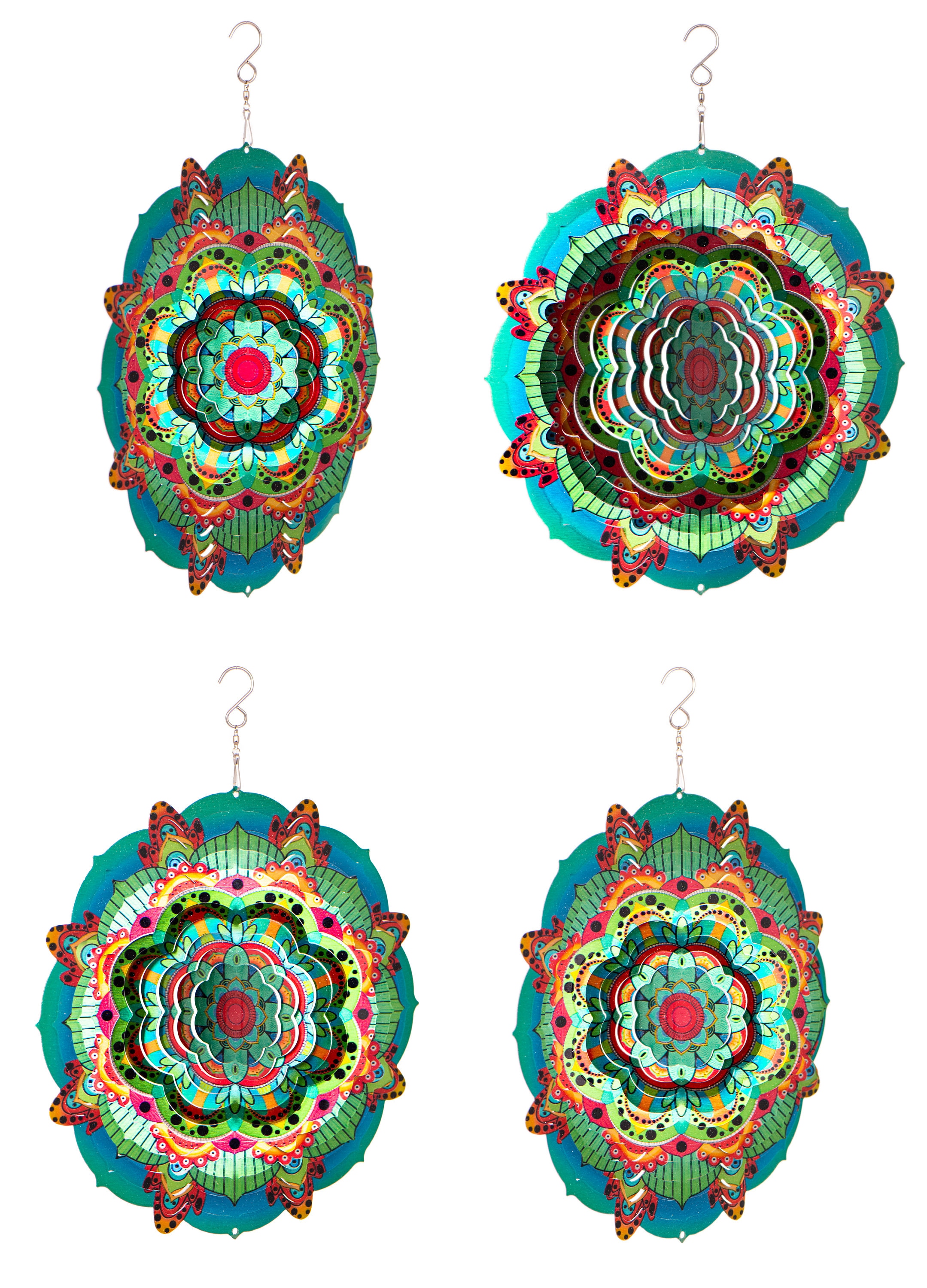 Mandala Wind Spinner 12 Inches Hanging Garden Spinner for Etsy