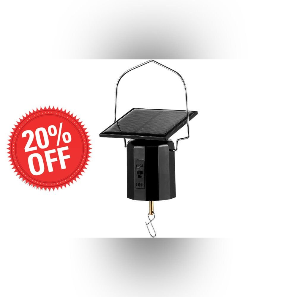 Solar Powered Wind Spinner Motor Solar Energy Hanging Chimes Etsy