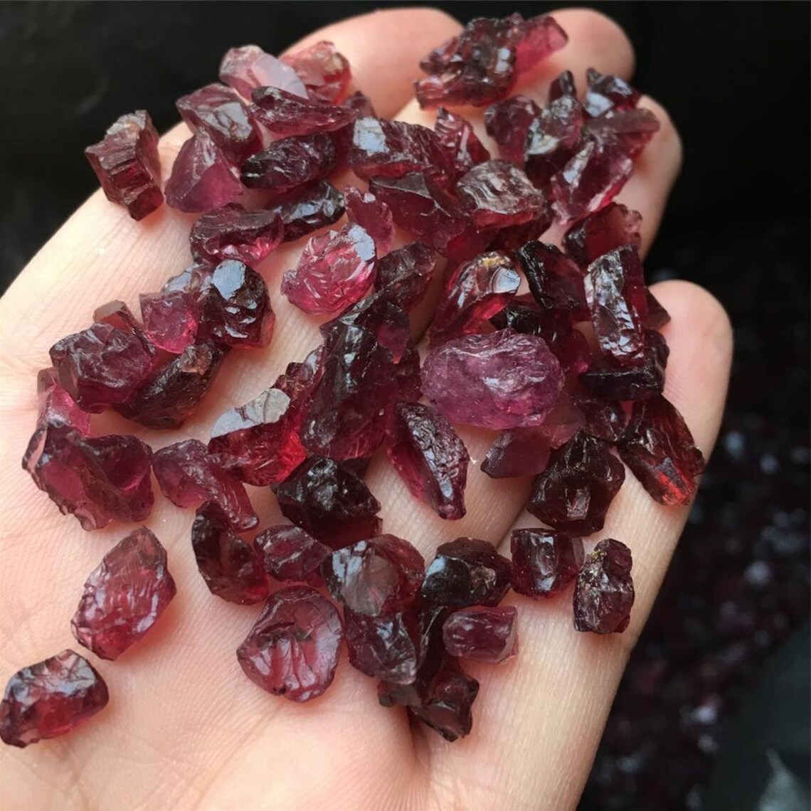 Garnet Rough Stones Tumbled Gemstone Quartz Mineral - Etsy