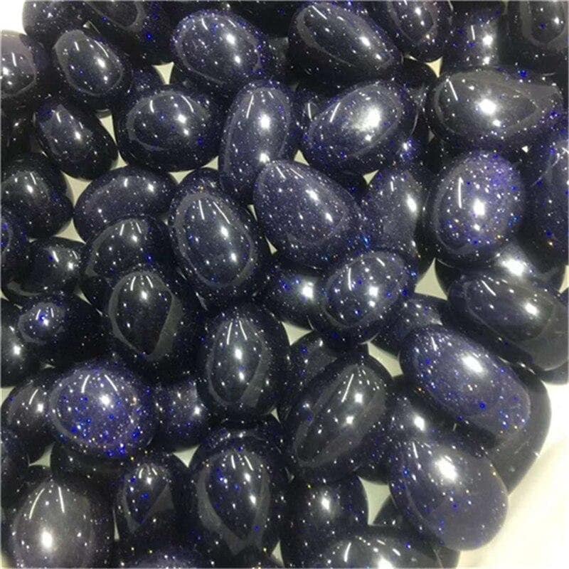 Blue Sandstone Tumbled Stones Natural Quartz Crystals Gems Etsy