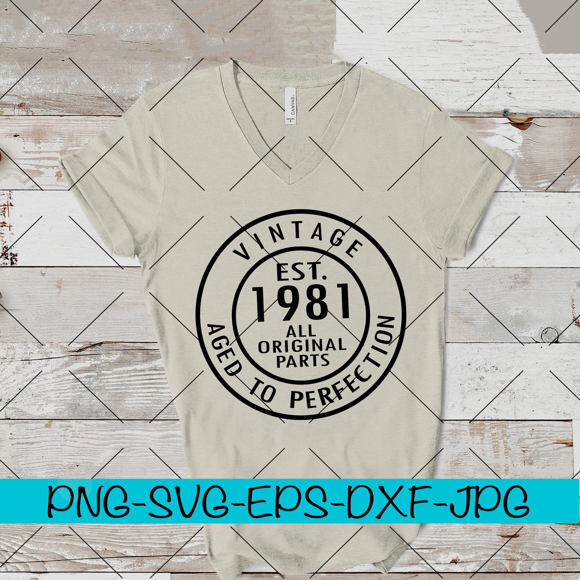 Download Vintage 1981 40th Birthday Gift Retro 40th Birthday Party ...