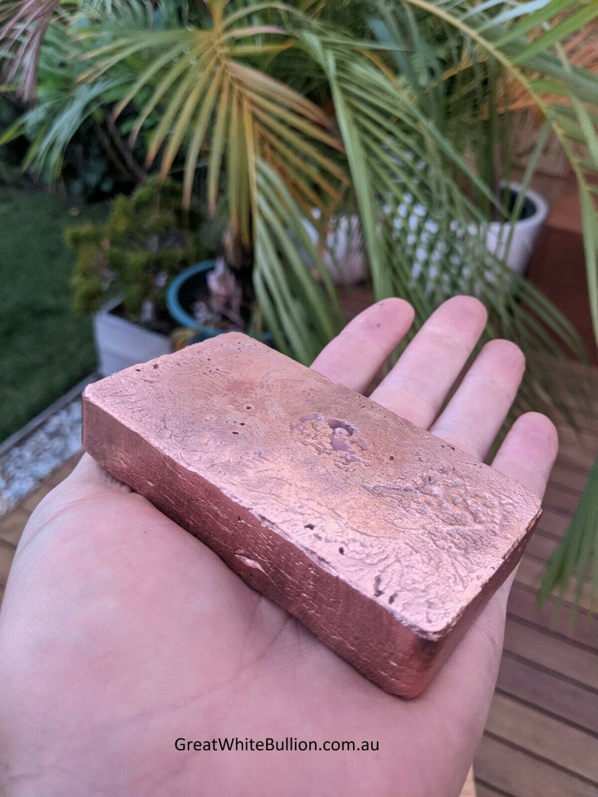 Copper Ingot Copper Bullion Bar 972g Pure 999 Copper Hand Etsy