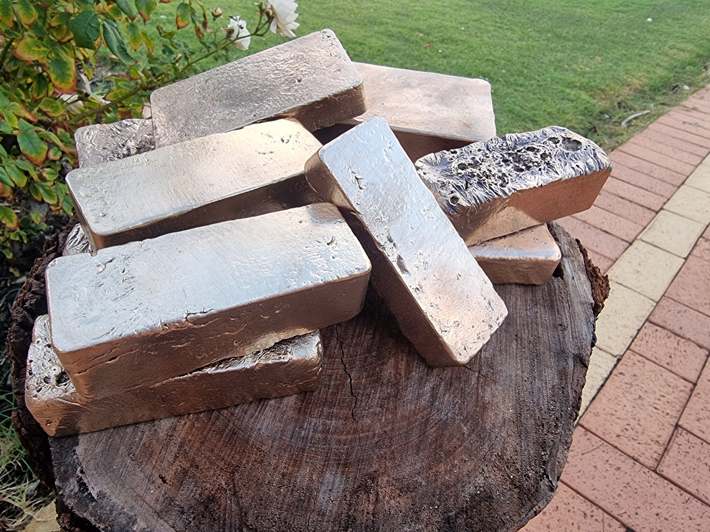 Bronze Ingots Ancient Bronze Bullion Bars 636g to 1351g Etsy