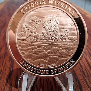 1 Ounce Copper Round -  1 Troy Ounce Australian Limestone Spinifex Coin - Triodia Wiseana