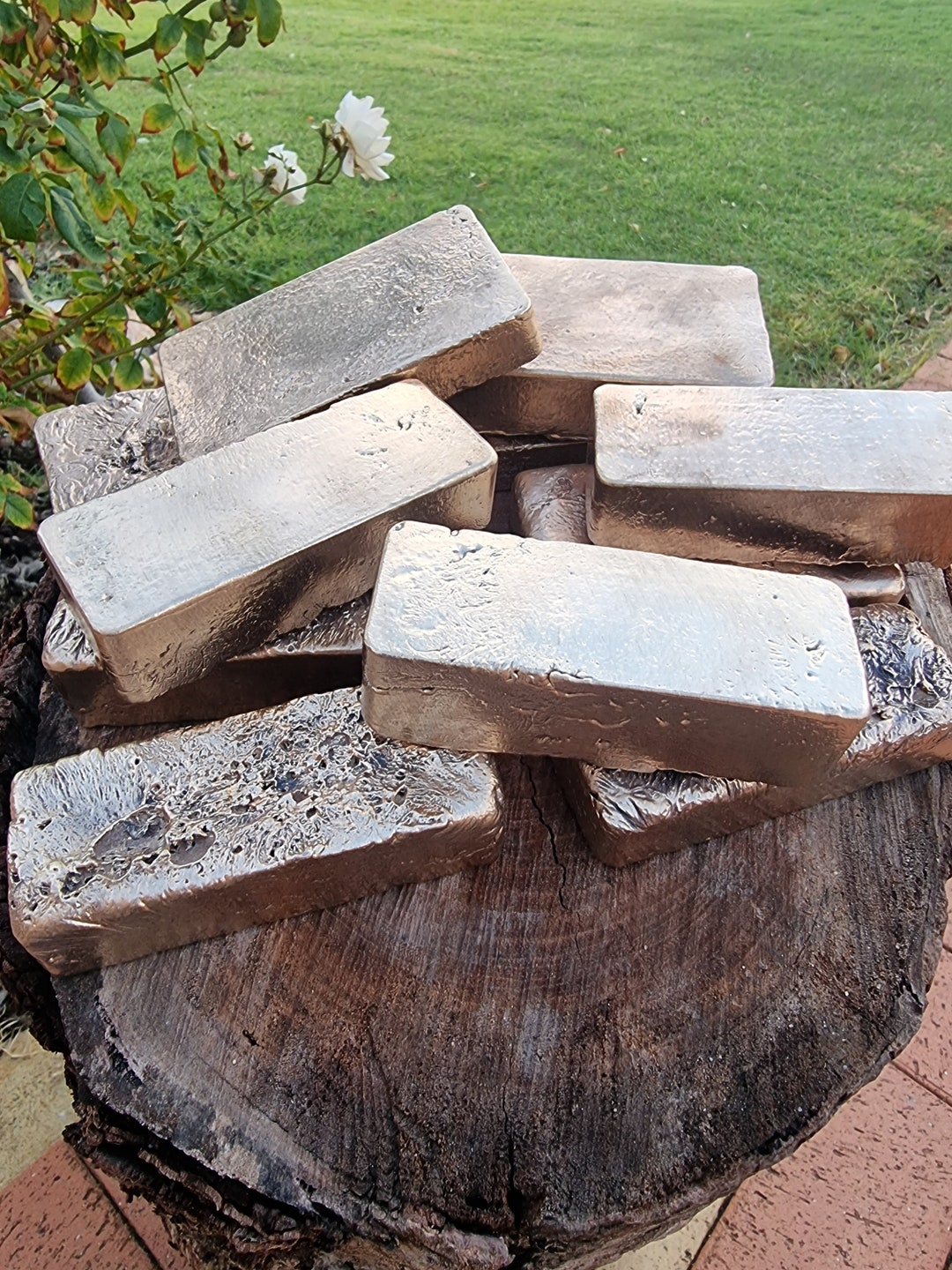 Bronze Ingots Ancient Bronze Bullion Bars 636g to 1351g Etsy Australia