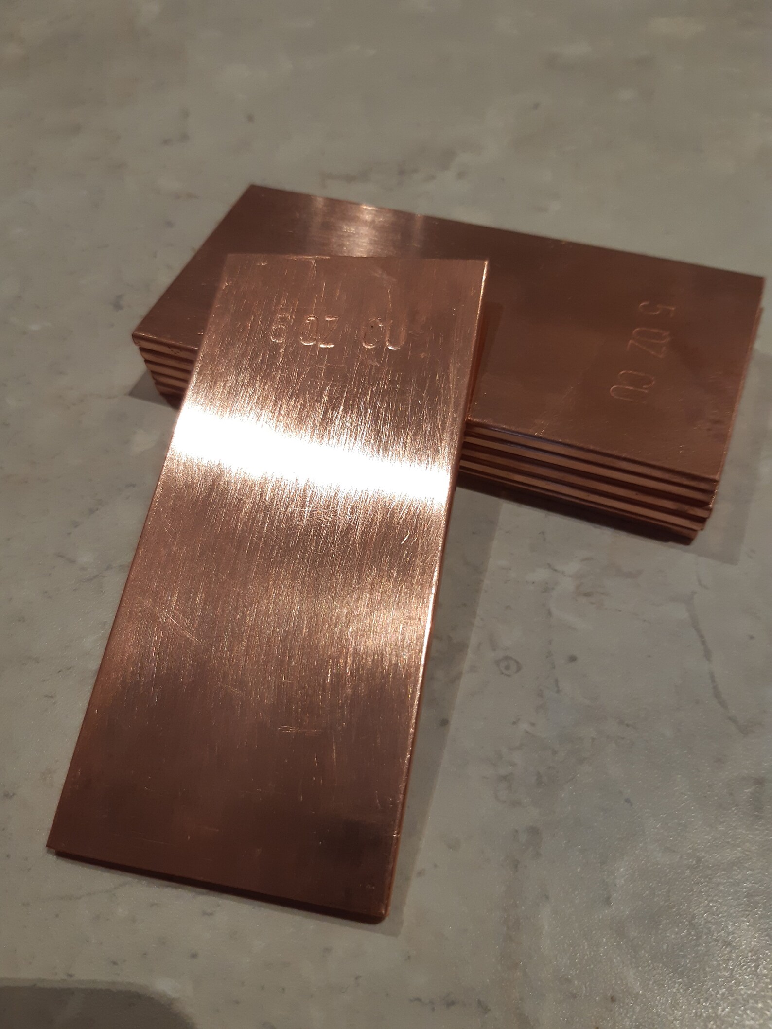 5 Ounce Copper Ingot 5 Troy Ounce 155 5g Pure Copper Bar Etsy