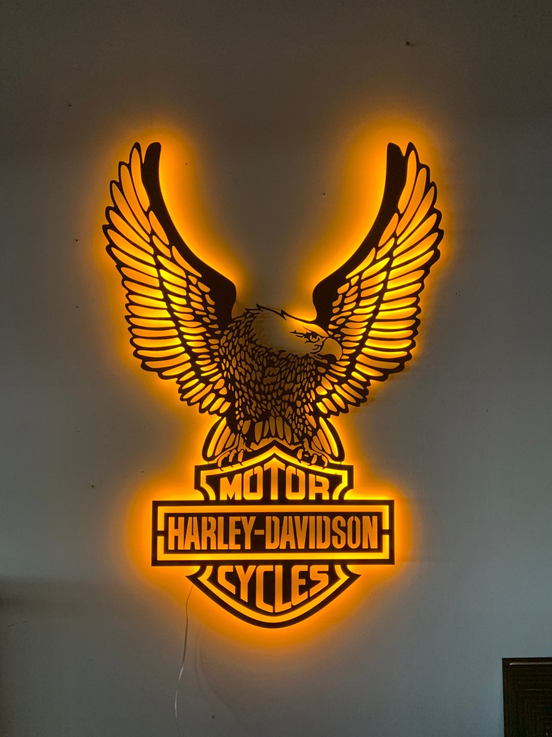 harley davidson eagle wall plaque