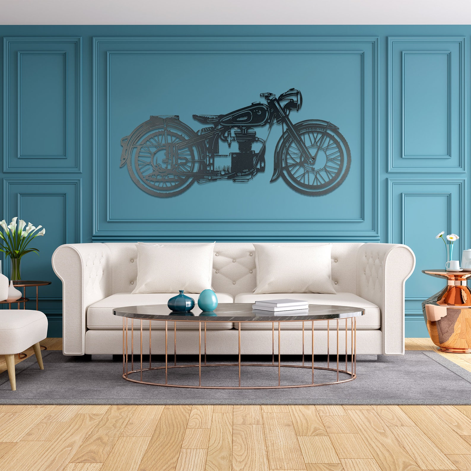 Harley Davidson Metal Wall Art Harley Davidson Gifts Etsy