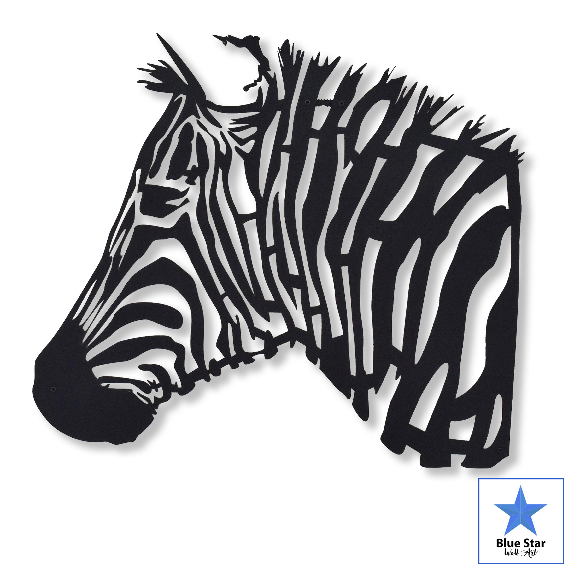 Zebra Metal Wall Art Metal Animal Wall Art Wildlife Wall Etsy
