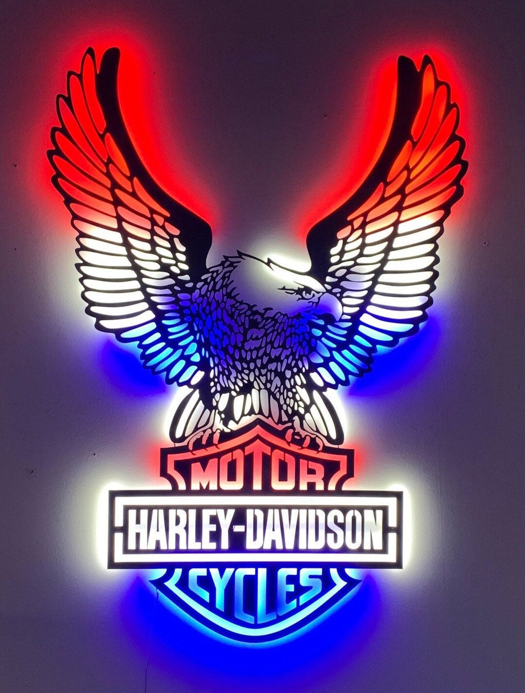 harley davidson eagle wall plaque