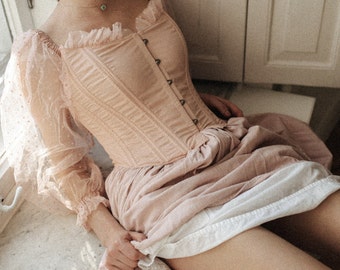 Pirate Wench Gypsy Renaissance Blouse Chemise CREME