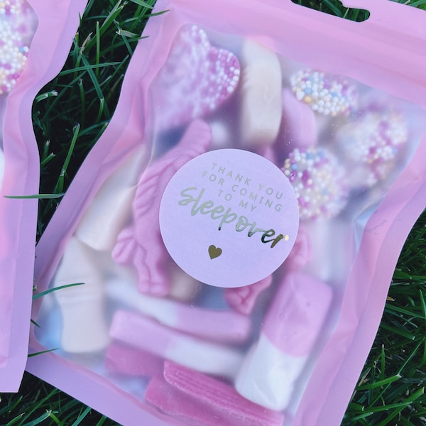 Sleepover Favours | Thank you for coming to my sleepover | Sleepover Party | Girls Party Favours | Sweet Favours | Party | Sleepover |