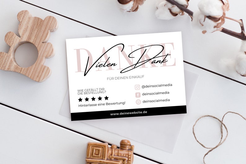 Editierbare Karte Danke Für Deinen Einkauf Editierbare Etsy
