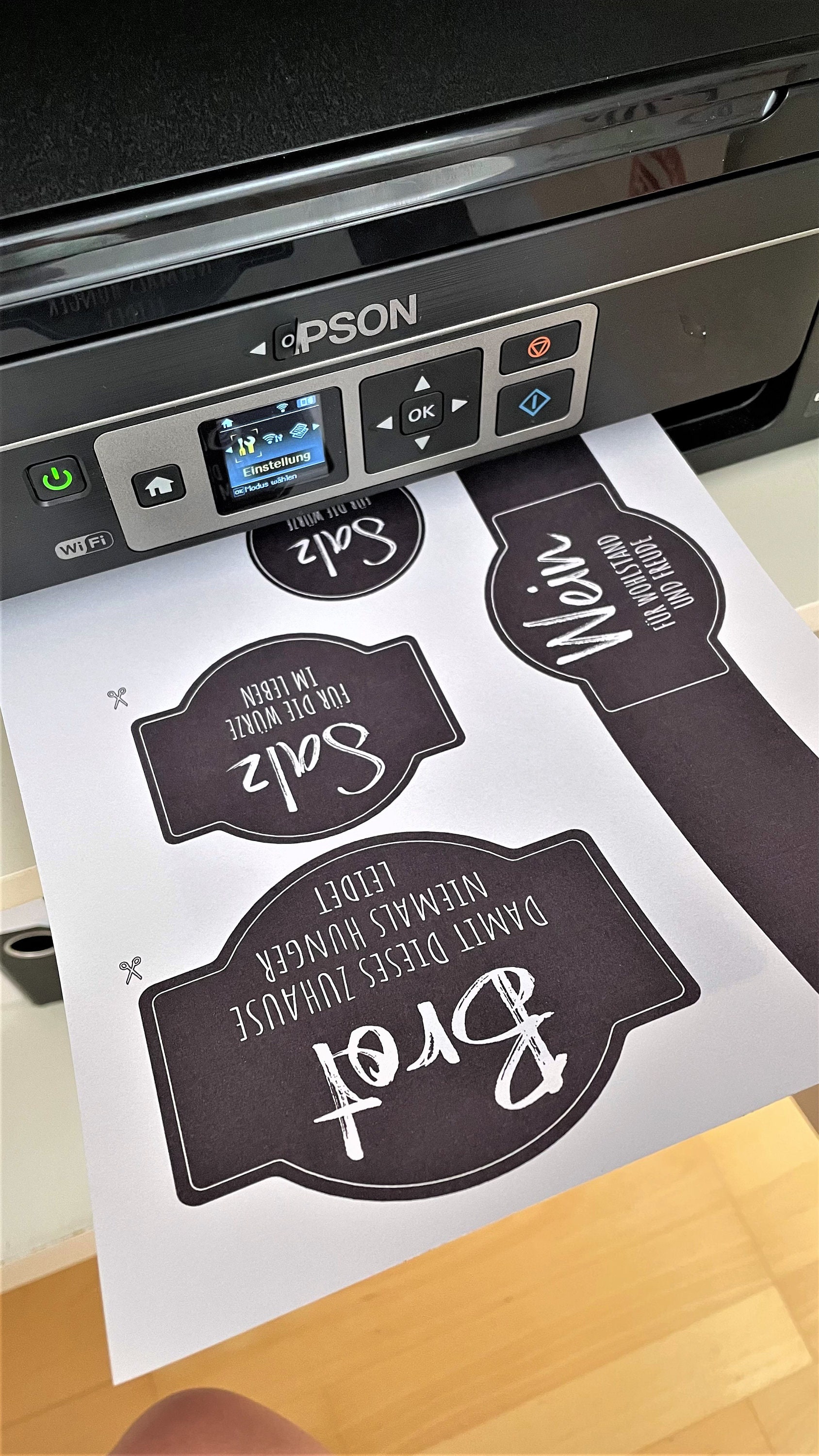 Etiketten Brot Salz Wein Schoki Einzugsgeschenk - Etsy Norway