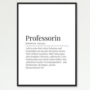 Definicja profesora | Definicja znaku | Plakat/karta z zawodem do pobrania