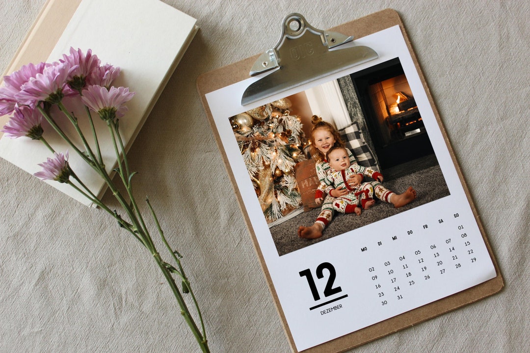 Photo Calendar 2024 Gift Idea Monthly Sheets Download to Print - Etsy