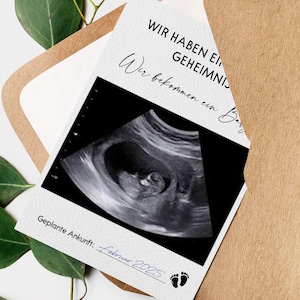 Ankündigung Schwangerschaft | Babynews Karte | Postkartengröße | Schwangerschaftsankündigung