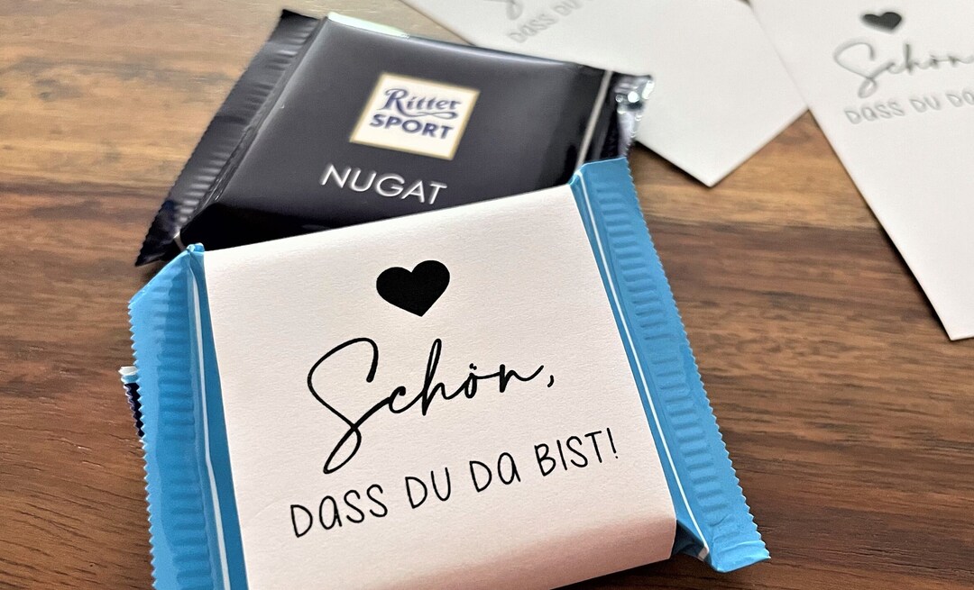 SCH N Dass Du Da Bist Banderole F r Mini Ritter Sport OHNE sch-n-dass-du-da-bist-banderole-f-r-mini-ritter-sport-ohne