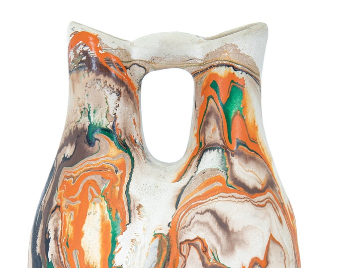 Vintage Nemadji Pottery Nemadji Pottery Vase USA Art Pottery Stamped