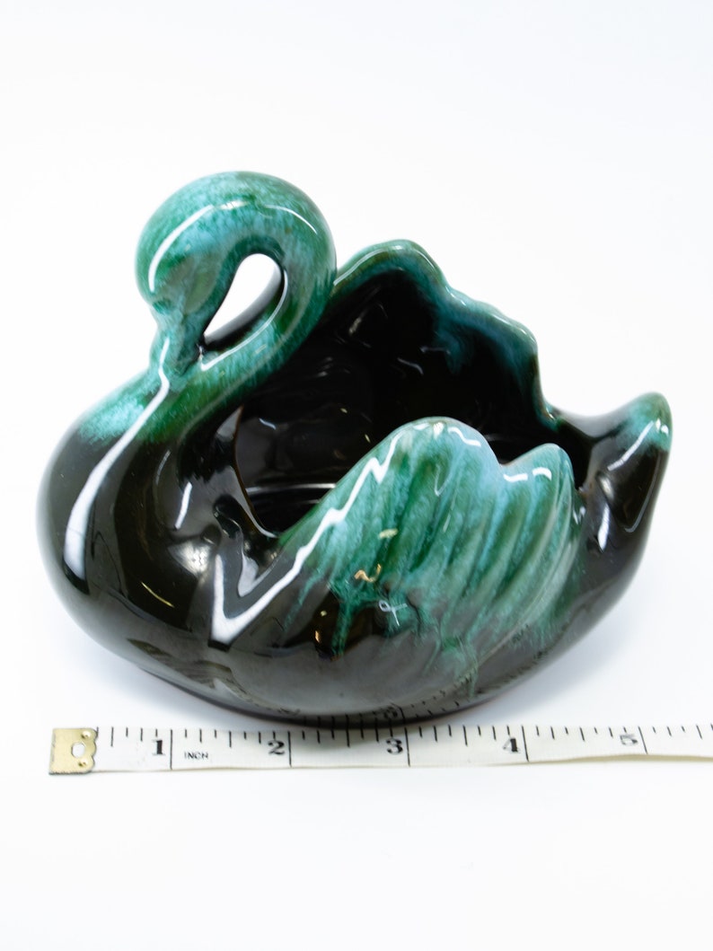 BMP Swan Planter Blue Mountain Pottery Swan Vase Vintage Etsy