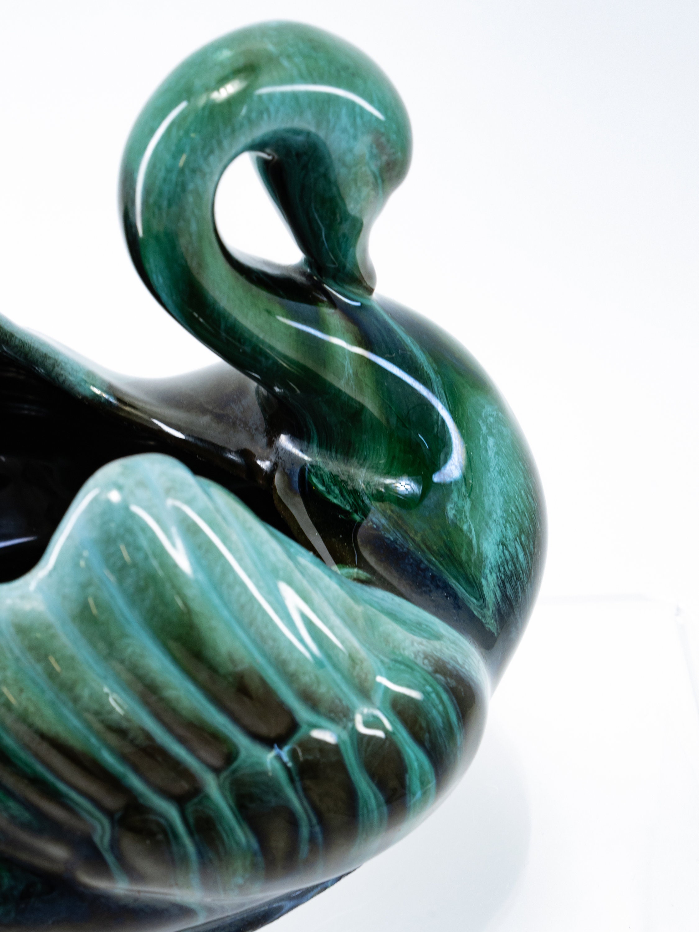 BMP Swan Planter Blue Mountain Pottery Swan Vase Vintage Etsy