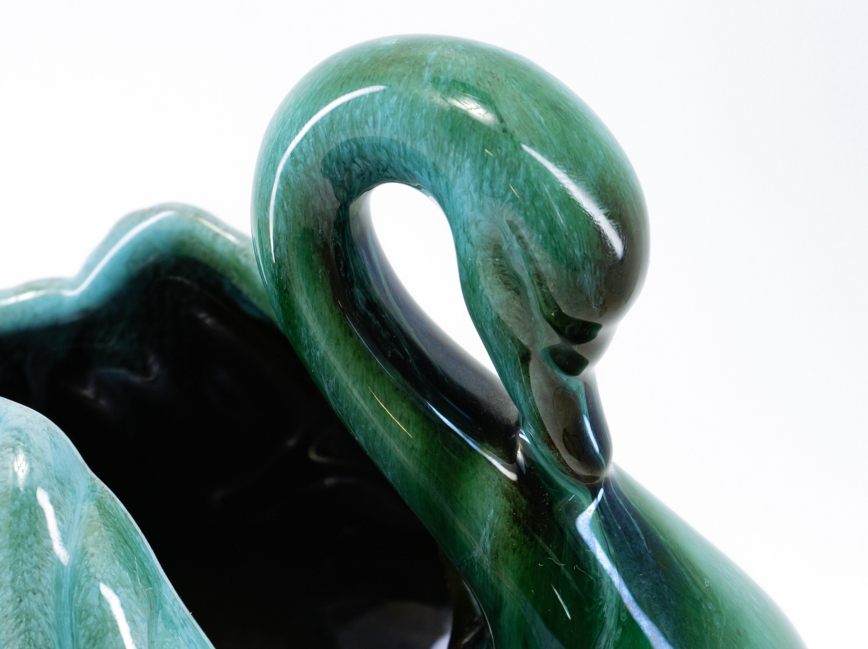 BMP Swan Planter Blue Mountain Pottery Swan Vase Vintage Etsy