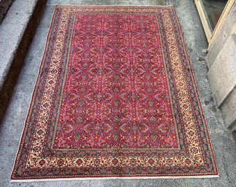 Handgemaakt wollen dorpstapijt (152 x 213 cm)
