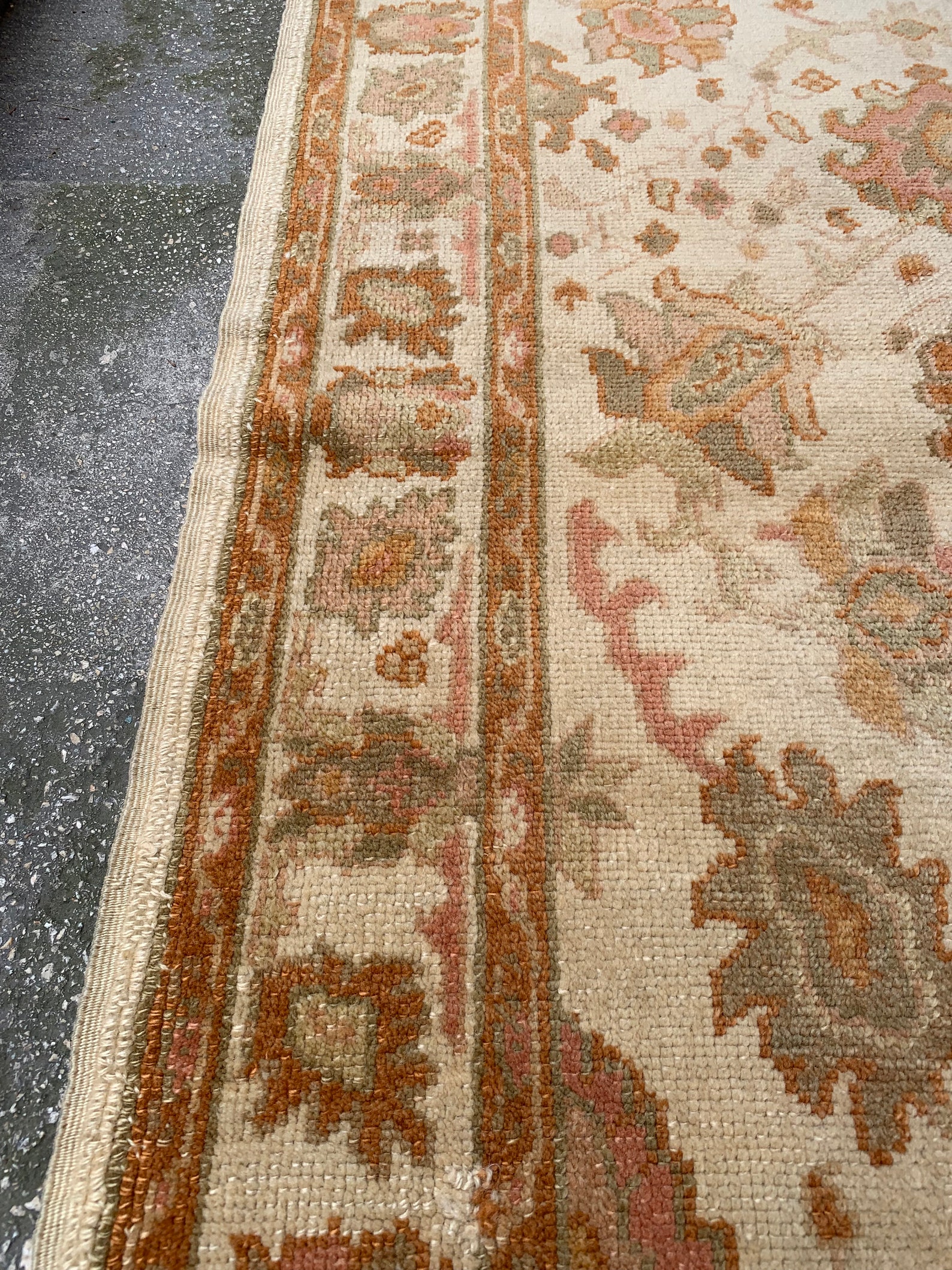 3'8'' X 5' Wool on Wool Vintage Rug Handmade Etsy