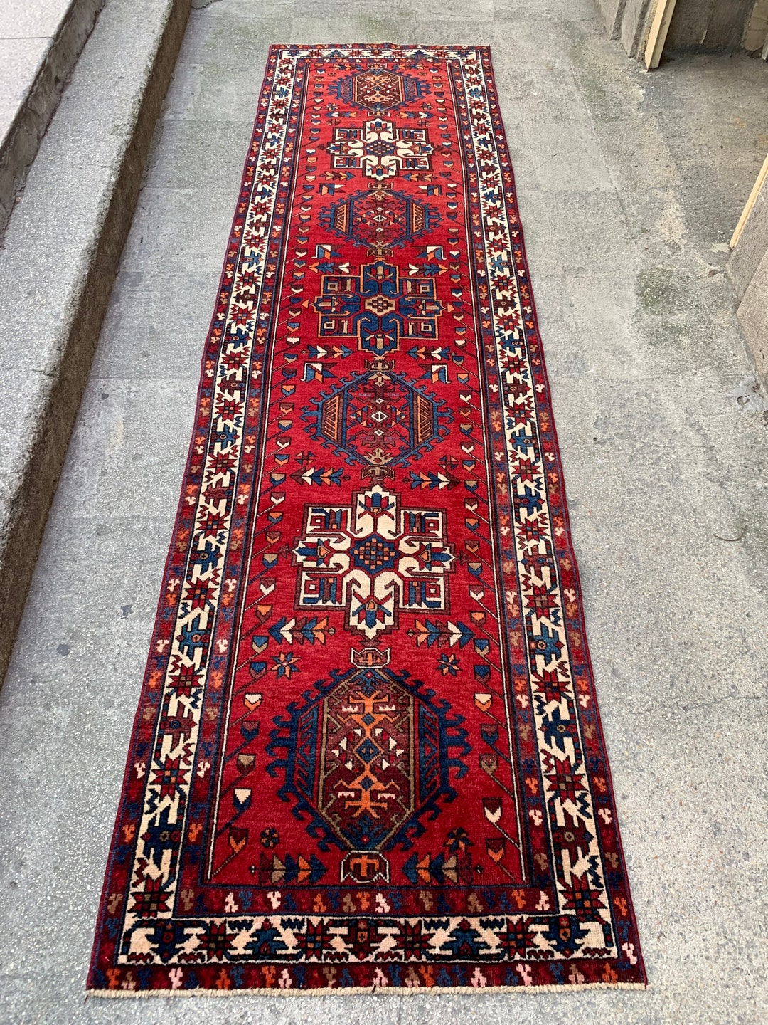 3 1 X 3 4 Vintage Teppich Etsy de