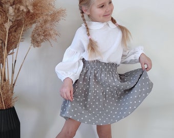 Double gauze baby skirt Muslin girl skirt Cotton toddler clothes