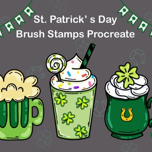 St.Patrick &#39; s day Brush Stamps Procreate 19 Brush
