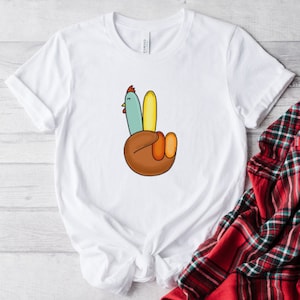 Peace Sign Turkey PNG,Turkey Shirt Design png,Digital Down load