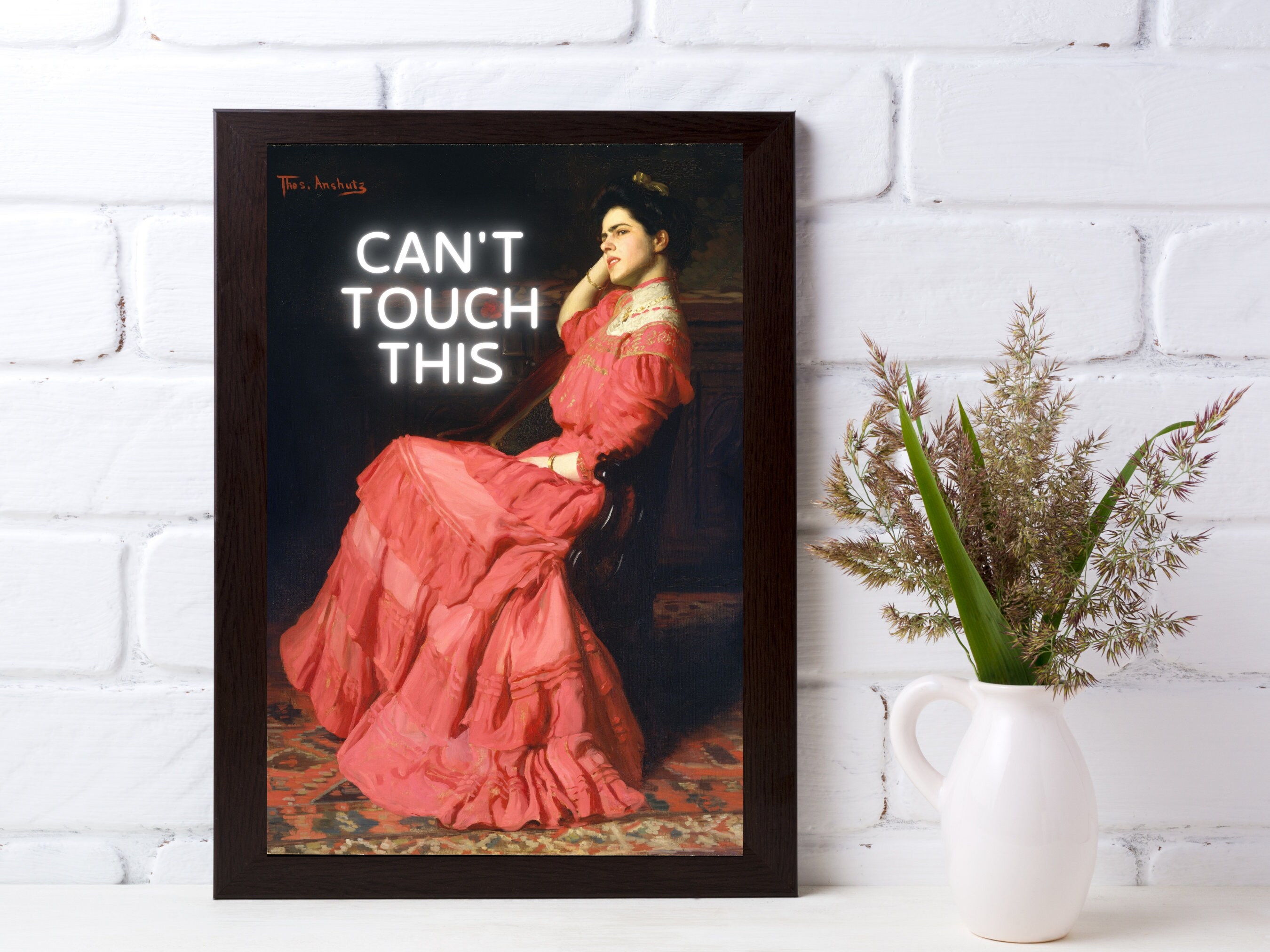 Digital Print- Can't Touch This | BIA Rap Lyrics Altered Art | Funny ...