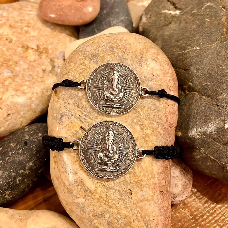 Hindu God Bracelet Vedic Wristlet Ganesha Bracelet Ganesh Etsy