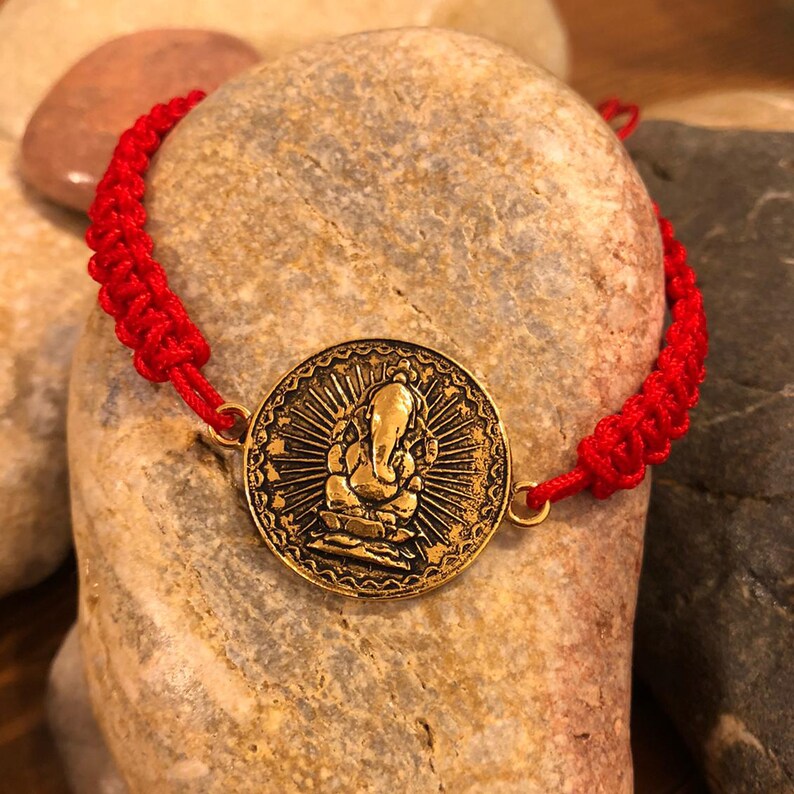 Hindu God Bracelet Vedic Wristlet Ganesha Bracelet Ganesh Etsy