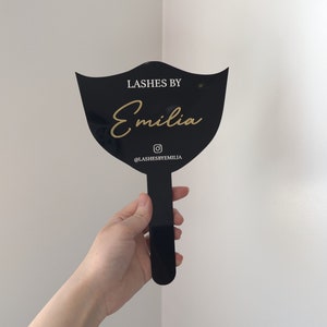 Lash Tech Handheld Mirror, Personalized Mirror For Lash Technicians, Face Shield, Lash Prop, Face Paddle, Social Media Prop, Salon Decor