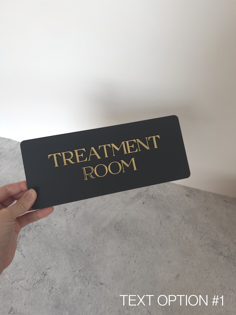 Aangepaste deurplaquette voor salons, bord behandelkamer, bedrijfssignalisatie, bord kliniek, bord salon, salondecor afbeelding 3