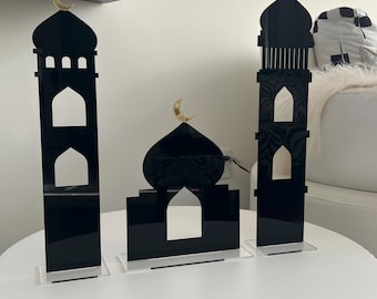 Minaret Mosque Set For Ramadan, Islamic Home Decor, Ramadan Decor, Eid Decor, Eid Table Decor, Masjid/Mosque
