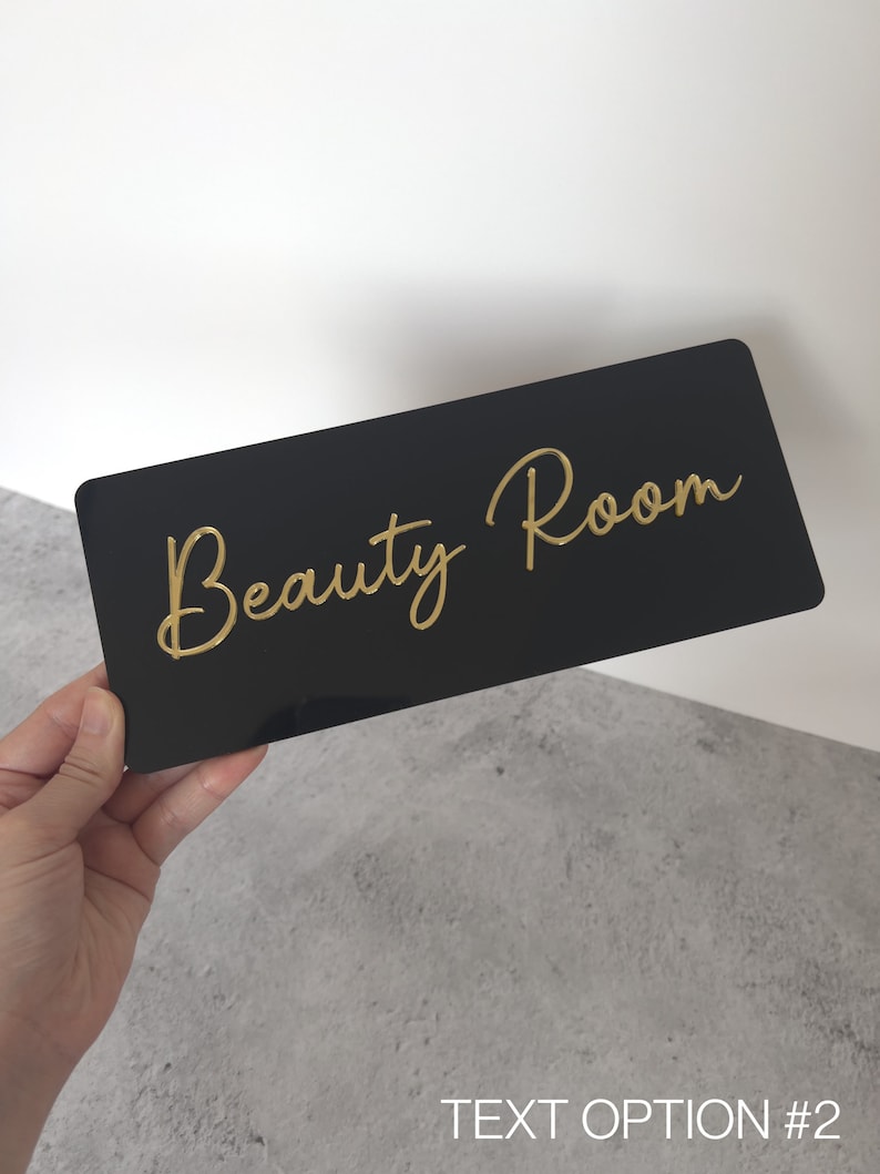 Aangepaste deurplaquette voor salons, bord behandelkamer, bedrijfssignalisatie, bord kliniek, bord salon, salondecor afbeelding 4