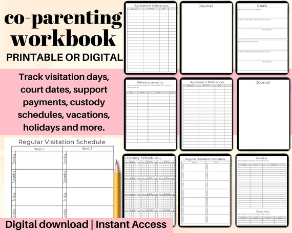 Buy Child Custody Binder Coparenting Child Custody Planner Online in India  - Etsy