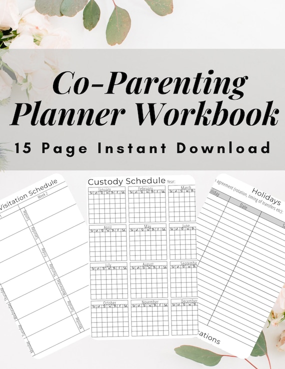 custody planner child custody binder custody planner etsy australia