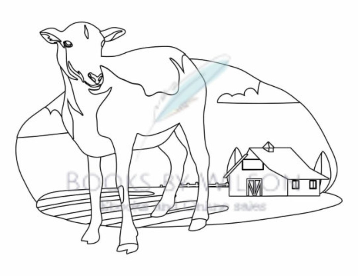 Barnyard Coloring Pages, Farm Animal Coloring Sheets, Printable ...