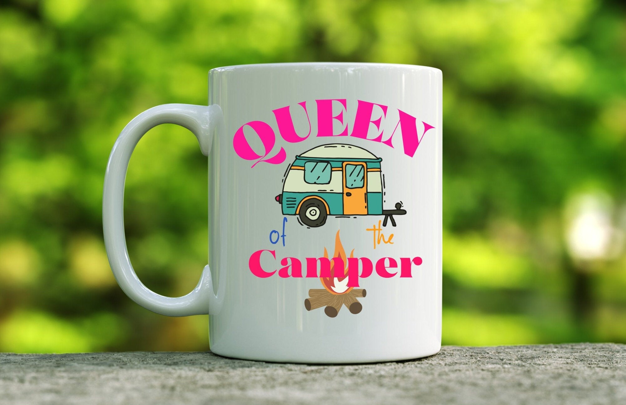 Queen of The Camper Camping Queen Camping Queen Mug Camp Etsy