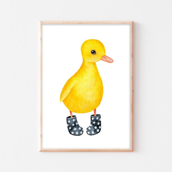 Poster children's room chick picture baby animal wall picture children's room baby room boho picture animal A4 A3