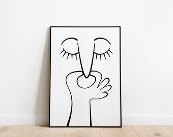Toilet Poster - Guest Toilet Saying - Home Decor - Wall Decor with Toilet Sayings - Housewarming Gift in A3, A4 & Digital