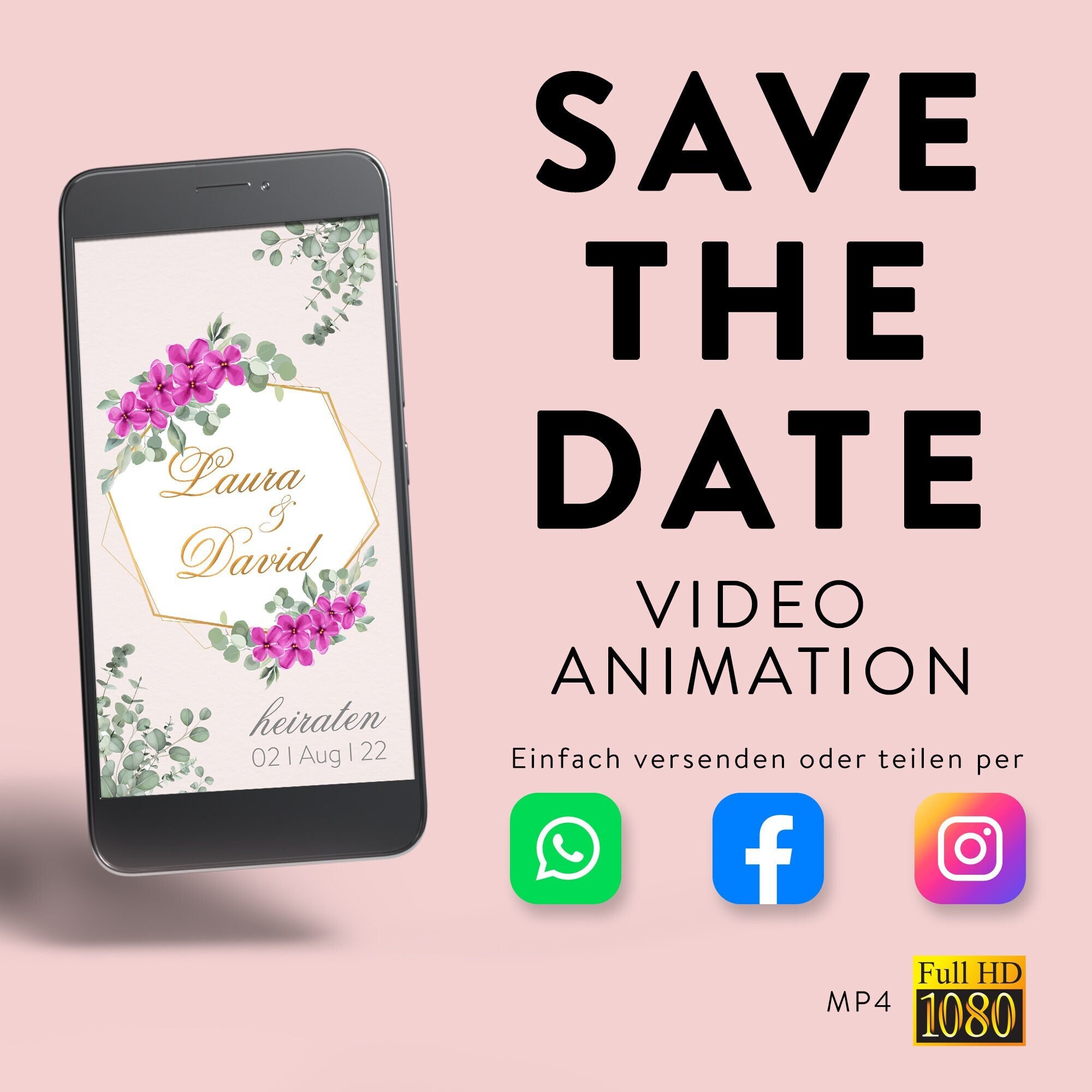 Digital Save the Date Invitation Personalized Video Animation - Etsy Digital Save the Date Invitation Personalized Video Animation - Etsy