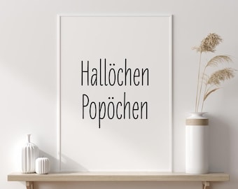 Poster with saying for guest toilet, picture for home, wall decoration, toilet sayings, guest WC, housewarming gift, in A3 and A4 sizes